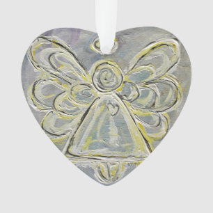 Ange Gardien Blanc Cadeau Ornement de vacances