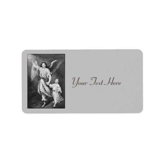 Ange Gardien Et Étiquette Enfant (Devant)
