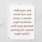 Ange Gardien Jaune Invitation personnalisé ou invi (Dos)