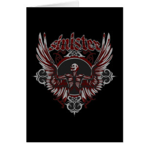 Ange gothique sinistre avec des ailes