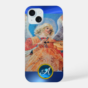 ANGE MUSICAL, Monogramme Saphir Bleu