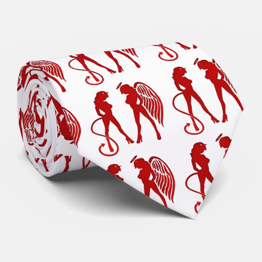 Ange ou diable ? cravate (Roulé)