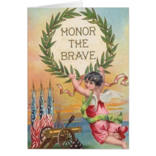 Ange patriotique vintage