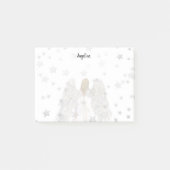 Ange peint et étoiles Notes post-it (Devant)