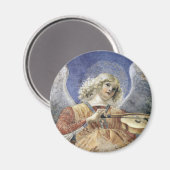 Ange Renaissance Magnet rond Melozzo da Forlì (Recto/Verso)