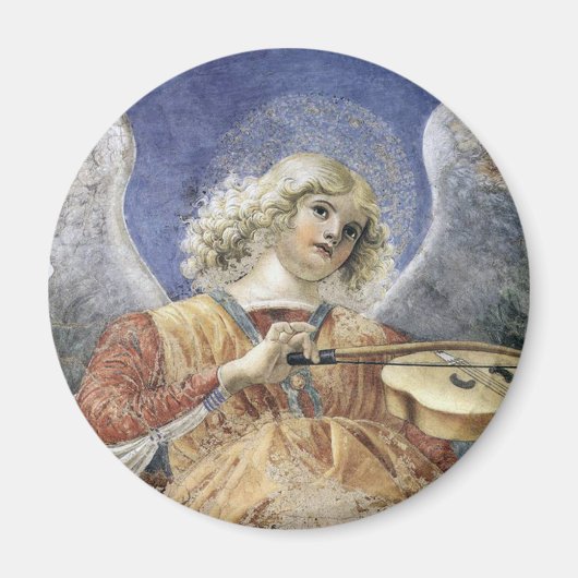 Ange Renaissance Magnet rond Melozzo da Forlì (Devant)