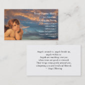 Ange rêvant le carte de visite (Devant / Derrière)