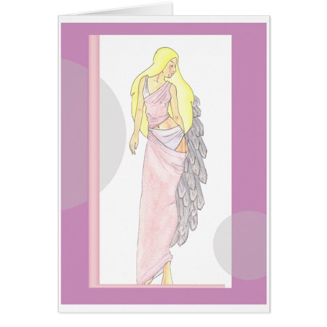 ange rose avec le nom (Devant)