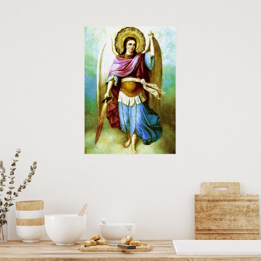Ange Saint Archange Saint Michael Poster (Cuisine)