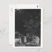 Ange Statue Vieux Cimetière Carte postale (Devant / Derrière)