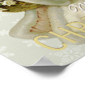 Ange vintage d'hiver CC0620 Poster de Noël (Coin)