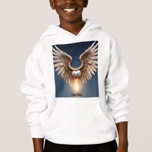 Ange Wings Hoodie de Pullover pour enfants (Devant)