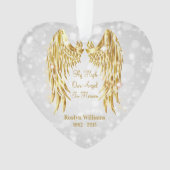 Ange Wings Memorial Perte d'amour un Noël (devant)