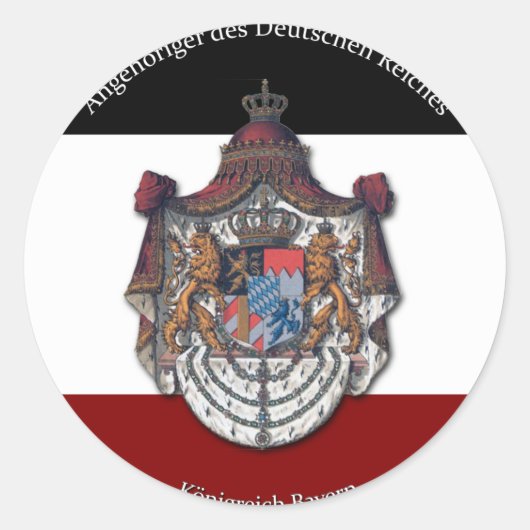 Angehöriger des Deutschen Reiches Ronde Sticker (Voorkant)