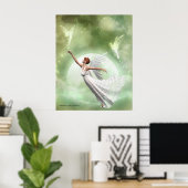 Angel 1 - onder Vrienden afdrukken Poster (Thuiskantoor)