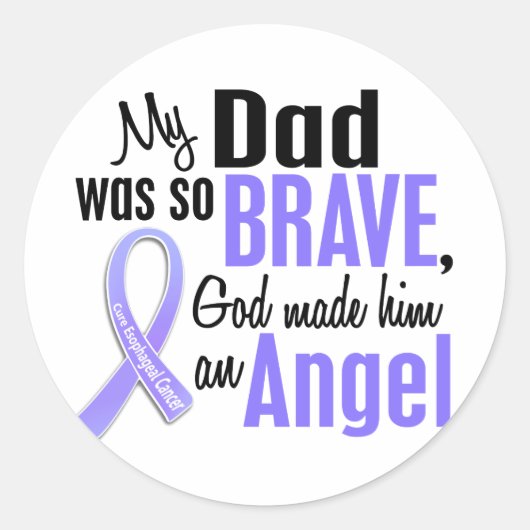 Angel 1 Pap Esophageal Cancer Ronde Sticker (Voorkant)