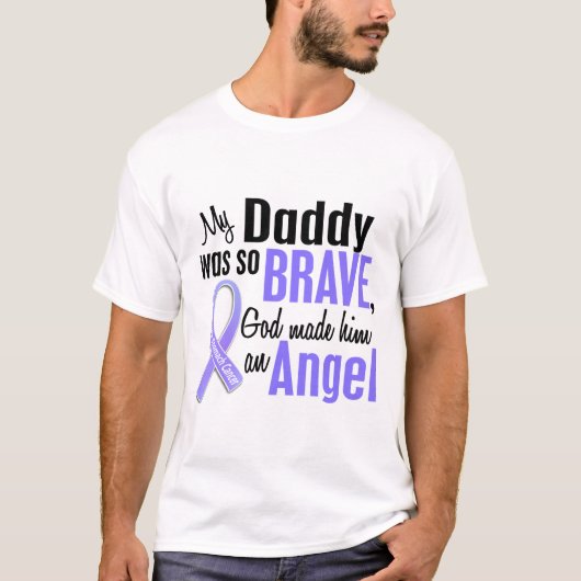 Angel 1 Papa Stomach Cancer T-shirt (Voorkant)