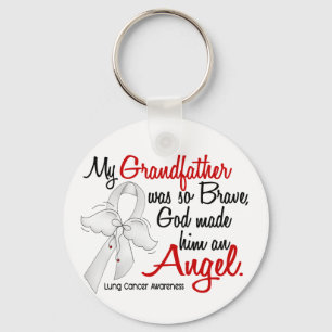 Angel 2 Grandfather Lung Cancer Sleutelhanger