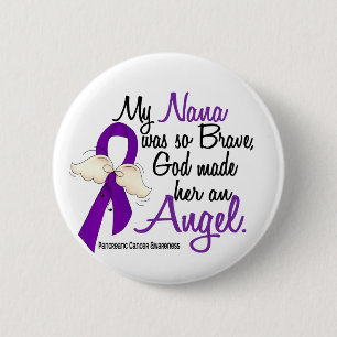 Angel 2 Nana-pancreaskanker Ronde Button 5,7 Cm