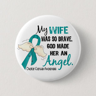 Angel 2 Ovariële kankervrouw Ronde Button 5,7 Cm
