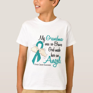 Angel 2 Ovarium Cancer Grandma T-shirt