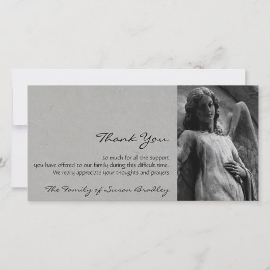 Angel 2 Sympathie Hartelijk dank Bedankkaart (Voorkant)