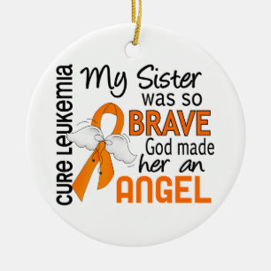 Angel 2 Zuster Leukemie Keramisch Ornament