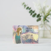 Angel ailes Spirituel Lightworker Carte de visite (Debout devant)