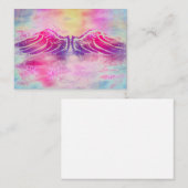 Angel ailes Spirituel Lightworker Carte de visite (Devant / Derrière)