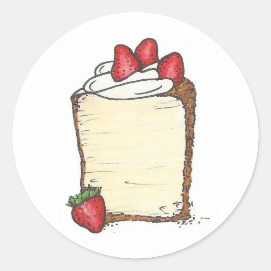 Angel Aliments Angelfood Gâteau Slice Sticker frai (Devant)