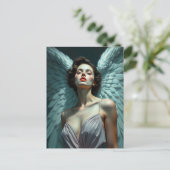 Angel art briefkaart (Staand voorkant)