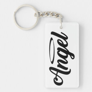 Angel Art Cool Tekst Graphic Word Text Art Schatti Sleutelhanger