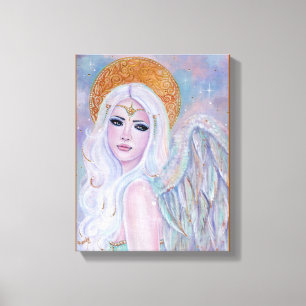Angel art Evangelina van Renee Lavoie Canvas Afdruk