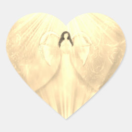 Angel Art Geel Aartsengel Uriel Bidden Stickers