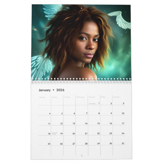 Angel Art par Yanesh Calendrier 2024 (Jan 2026)
