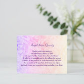 Angel Aura Quartz kristal design Briefkaart (Staand voorkant)