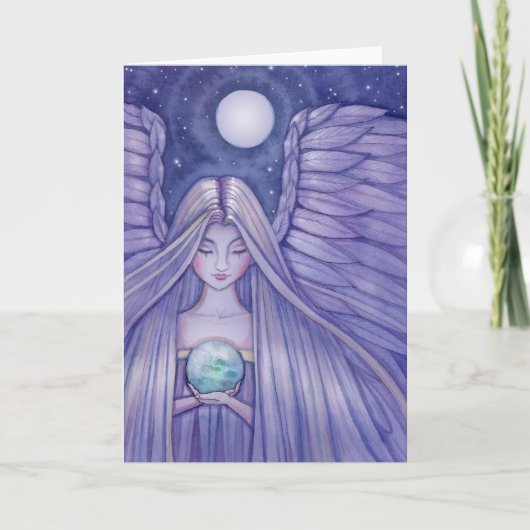 Angel avec petite carte Terre par Molly Harrison (Devant)