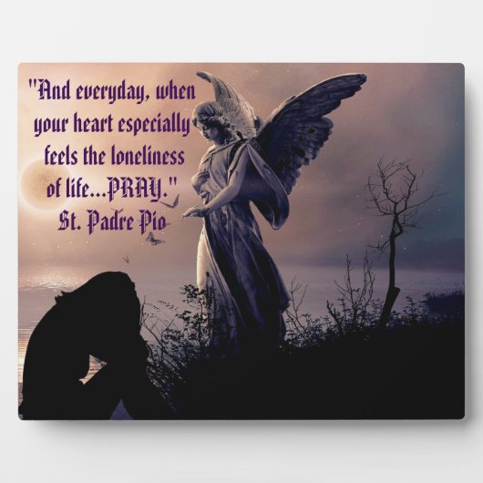 Angel avec plaque en nappe humaine à l'Easel (Devant)