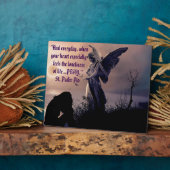 Angel avec plaque en nappe humaine à l'Easel (Côté)