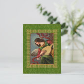 Angel avec une carte en lot (Debout devant)