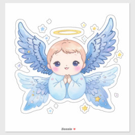 Angel Baby Boy Sticker