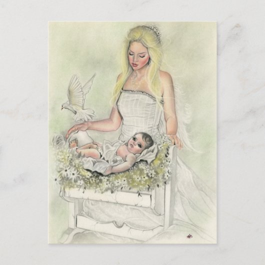 Angel baby briefkaart (Voorkant)