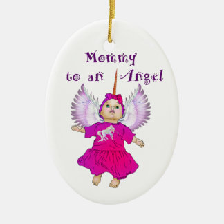 Angel Baby Fairy Unicorn vleugels met Magic Girl Keramisch Ornament