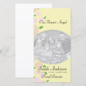 Angel Baby girl Aankondiging (Voorkant / Achterkant)