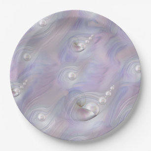 Angel Baby Girls vliegen onder de wolken Papieren Bordje