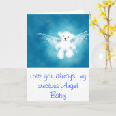 Angel Baby Kaart (Gele Bloem)