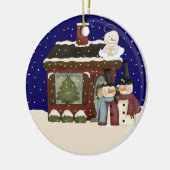 Angel Baby kerst Keramisch Ornament (Links)