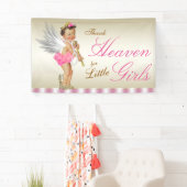 Angel Baby Meisje Baby shower Spandoek (Insitu)