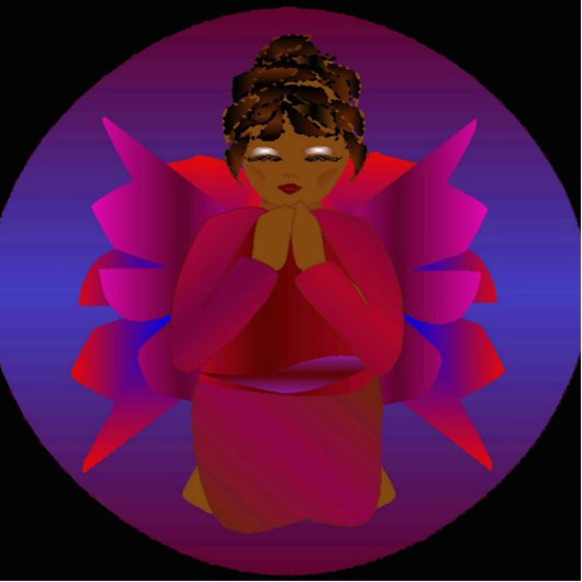 Angel Baby Photo Sculpture Staand Fotobeeldje (Voorkant)