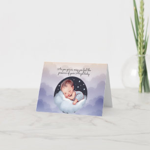 Angel Baby Verlies van Kindersympathie Gevouwen No Notitiekaartje